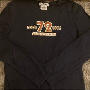 Dark Blue Vintage Self-Esteem Long-sleeved Knit top